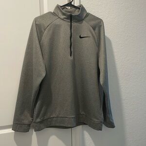 Used - Nike Quarter Zip Dri-Fit Pullover - Gray
